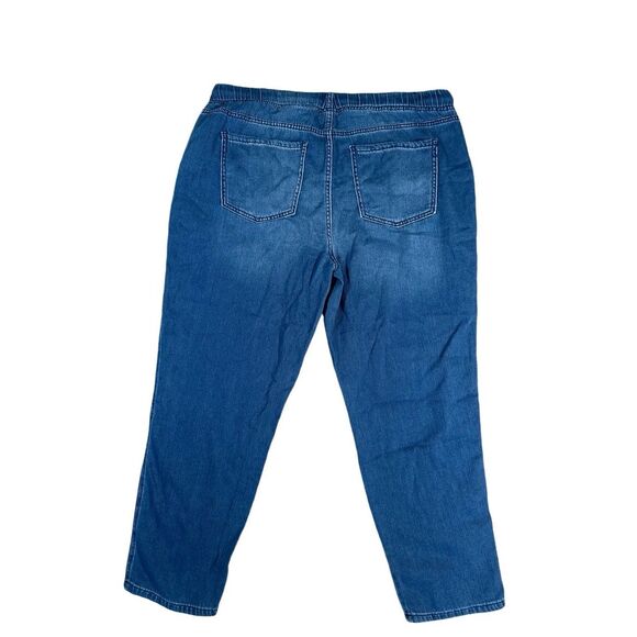 Liverpool The Rascal Tie Front Jean Tapered Leg Button Fly Cotton Vernon 16/33 - Picture 4 of 14